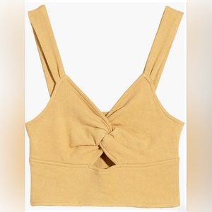 Cutout Knot Front Tank Top